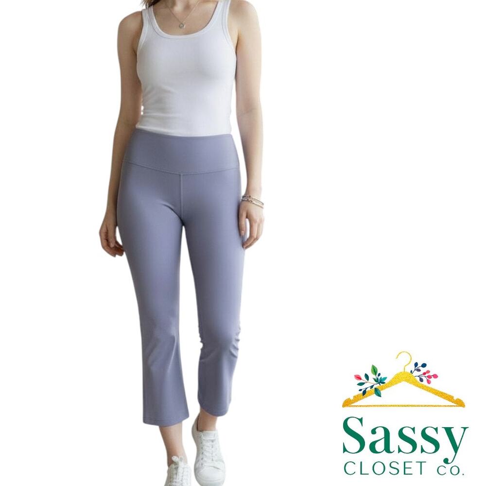 ✨ LULULEMON Periwinkle Blue High Rise Crop Leggings 10 NWOT 🧘🏼‍♀️